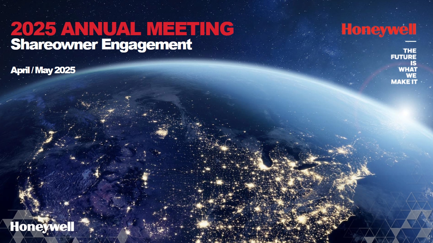 Honeywell 2025 Shareowner Engagement Deck