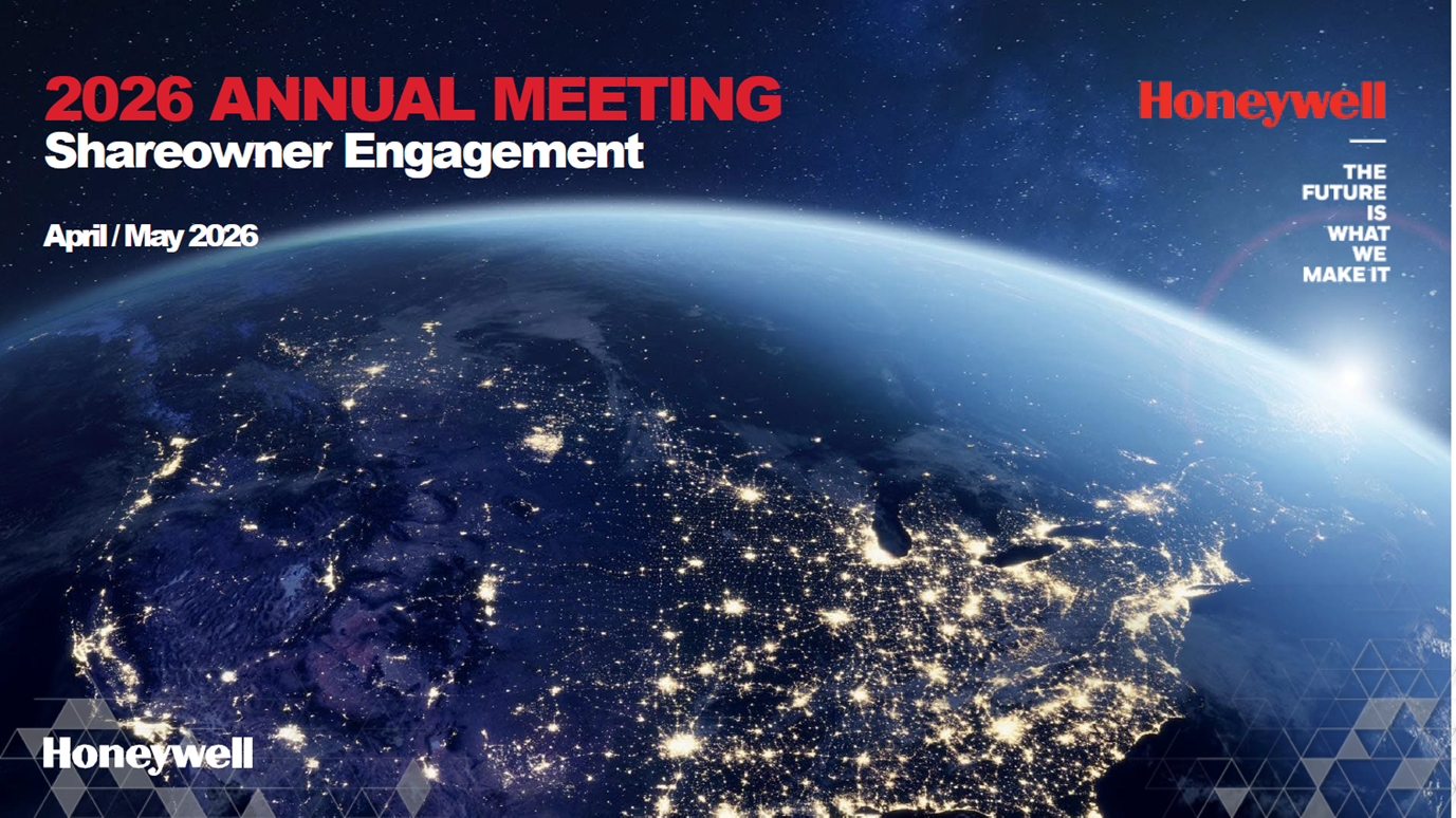 Honeywell 2026 Shareowner Engagement Deck